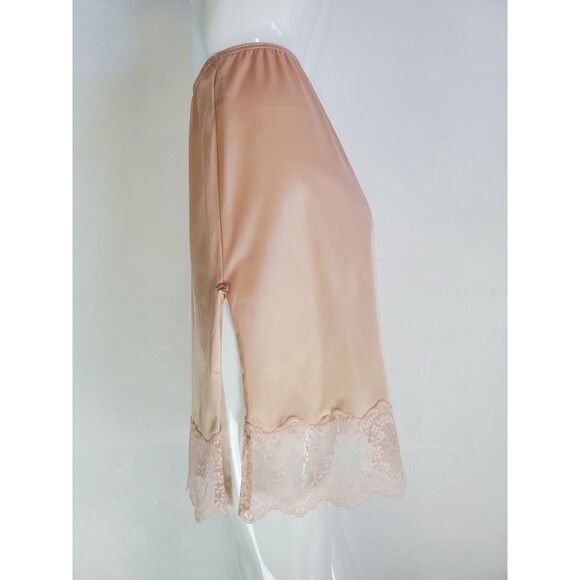 Vintage Romantic Traditions Beige Slip Skirt - Picture 1 of 5